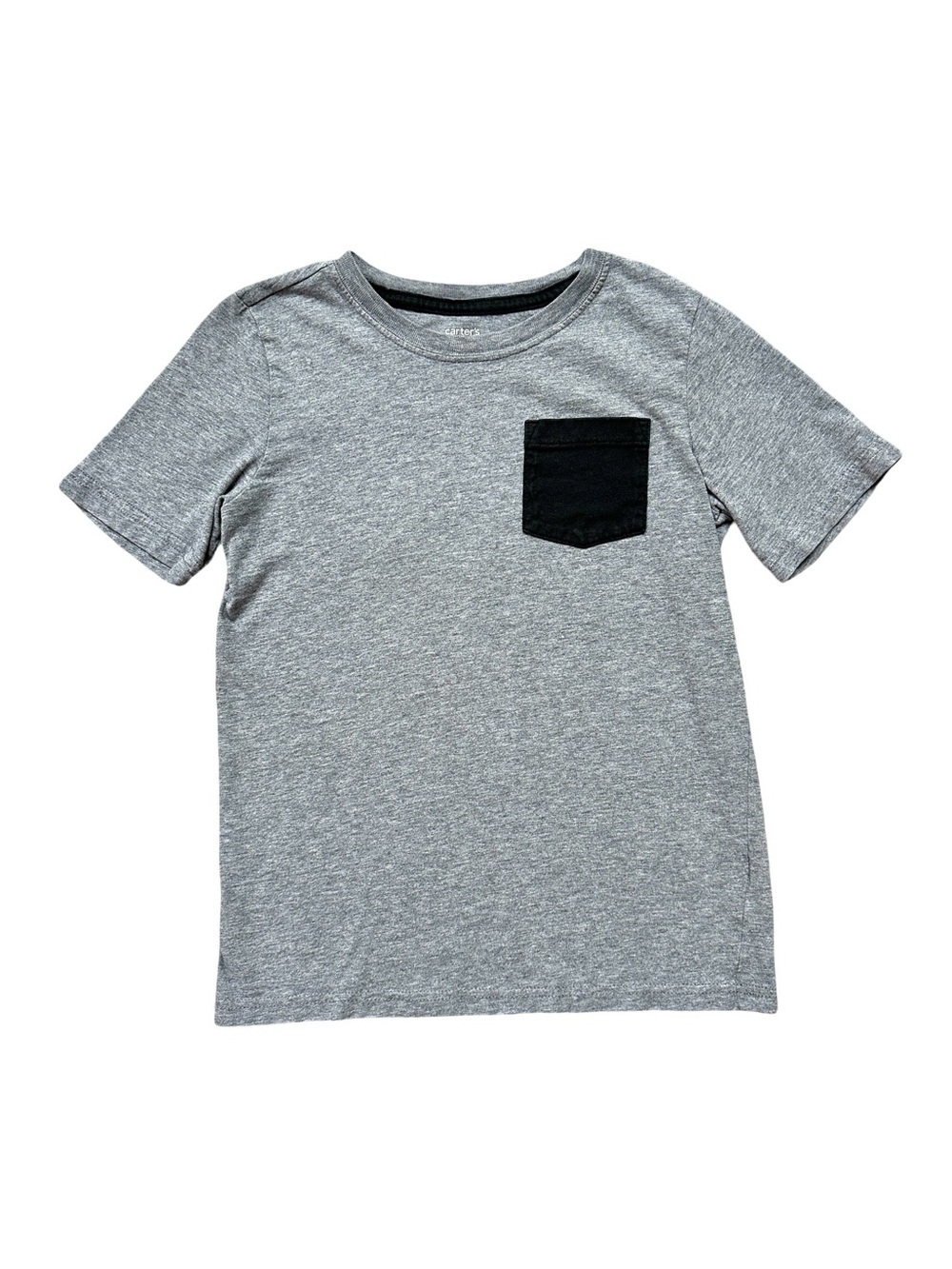 ⭐️ 5 for $25 Carter’s KID Boys Gray Black Short Sleeve T-Shirt Size 8